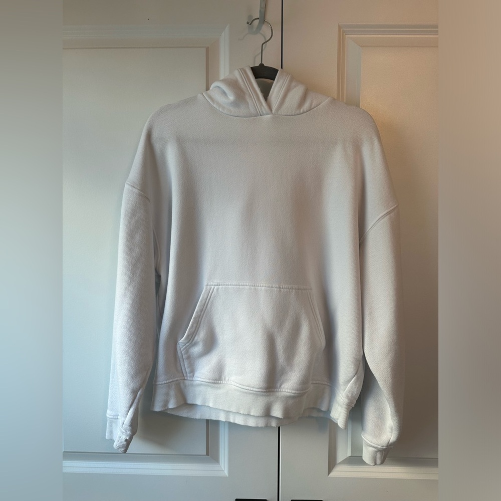 Nuuds Women’s Vintage Fleece Hoodie White (Size XS)